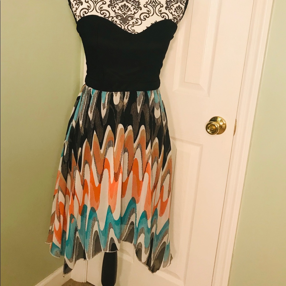Bailey Blue strapless dress